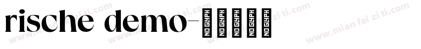 rische demo字体转换